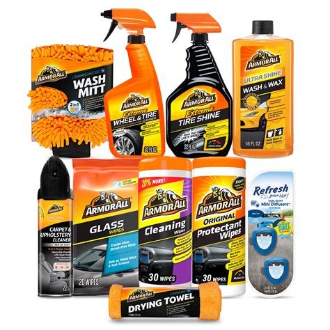 Armor All Superior Car Care Cleaning and Wash Kit - 10 Piece Set - Walmart.com