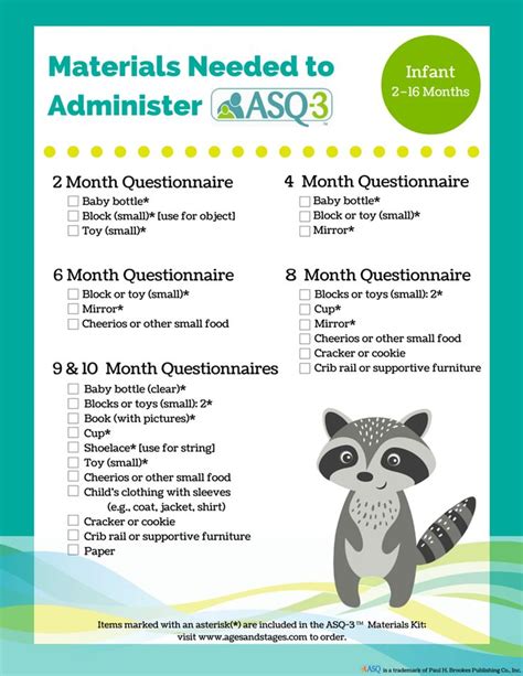9 Month Asq Score Sheet - Educational Printable Activities