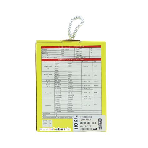 Hoki Slim Pocket Digital Multimeter - M3