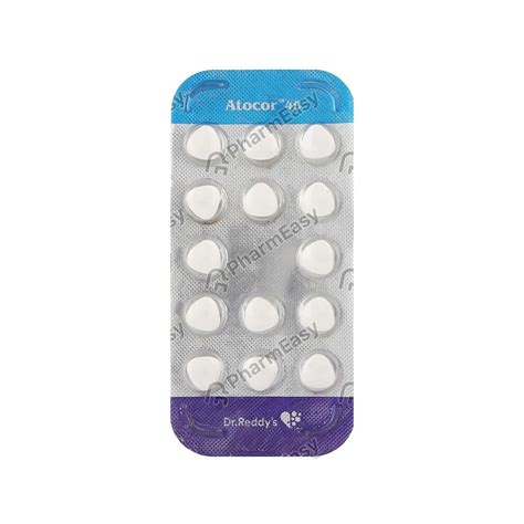 Atocor 40 MG Tablet (14): Uses, Side Effects, Price & Dosage | PharmEasy