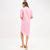 Light pink shirt dress with beetle embroidery – Hapfab