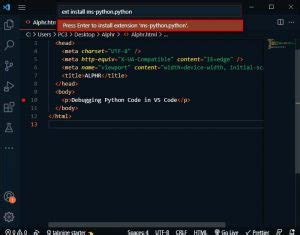 Image result for Enable Python in vs Code