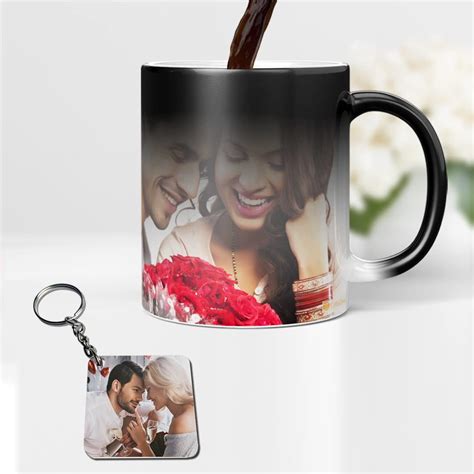 Buy GiftsOnn Personalized Magic Mug with Custom Photo, Name & Quote ...