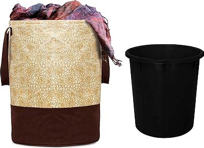 Kuber Industries Waterproof Canvas Laundry Bag/Hamper|Metalic Printed ...