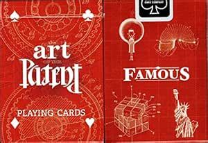 Art of the Patent Playing Cards Poker Size Deck USPCC Custom Limited ...