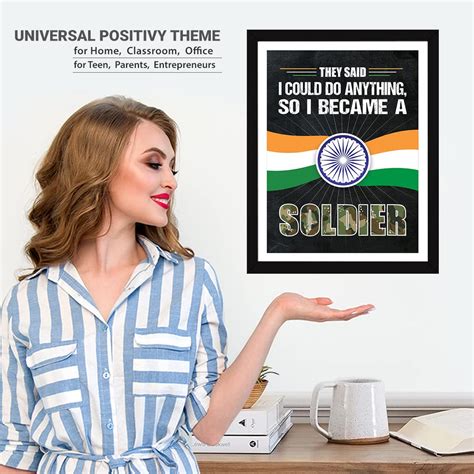 Chaka Chaundh - Indian Army Quotes Wall Frames Posters