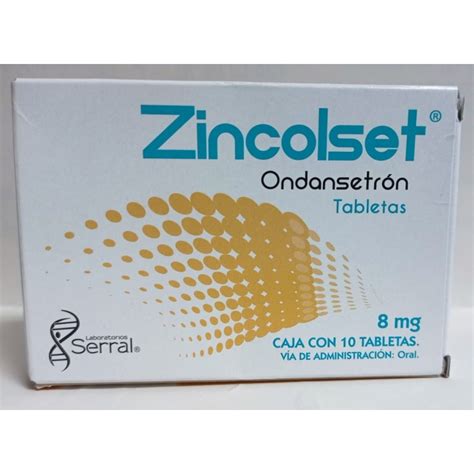 ZINCOLSET (ONDANSETRON) 8MG WITH 10 TABLETS - MEXIPHARMACY - PHARMACY ...