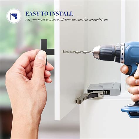 Ravinte 30 Pack Black Square Bar Cabinet Knobs 2 Inch Square Cabinet ...