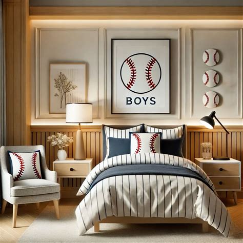 Baseball boys teen room | Baseball bedroom decor, Baseball bedroom ...