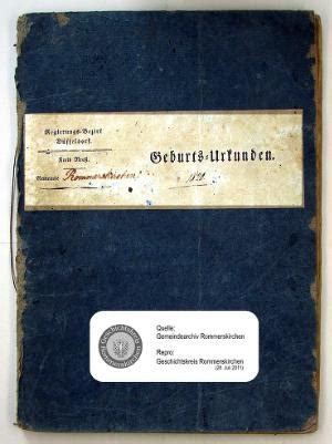 Standesamt Rommerskirchen, Geburtsregister 1820 – GenWiki