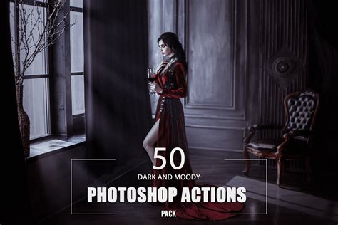 ArtStation - 50 Dark and Moody Photoshop Actions | Artworks