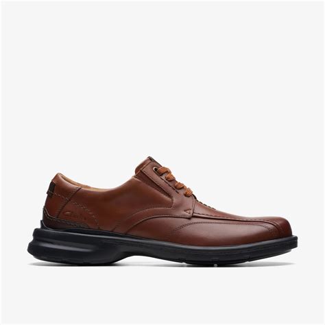 Mens Gessler Lace Dark Tan Leather Shoes Lace Up | Clarks Outlet