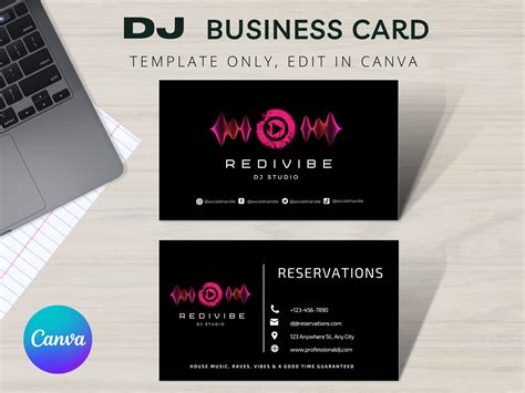 Business Cards Dj at Lucy Haire blog