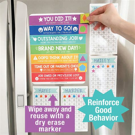 Buy Good Behavior Chart For Kids at Home Magnetic, Kids Reward Chart ...