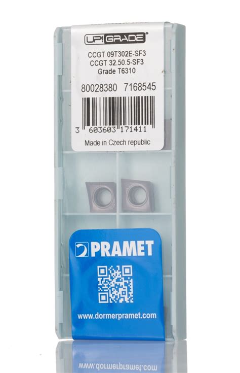 CCGT 09T302E-SF3:T6310 Pramet | Pramet CCGT Series Lathe Insert for Use ...