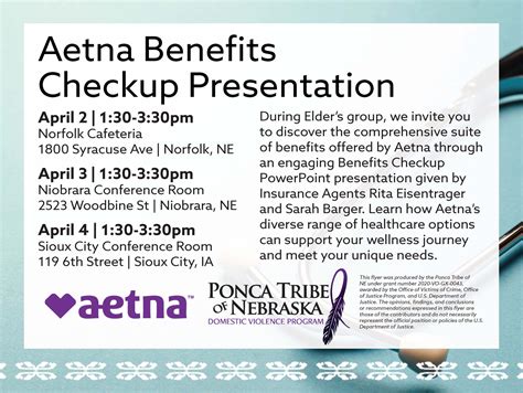 Aetna Benefits Checkup Presentation - Sioux City - Ponca Tribe of Nebraska