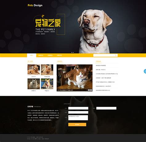 精美宠物用品粮食免费网站模板_html+css3宠物用品粮食网页模板-凡科建站