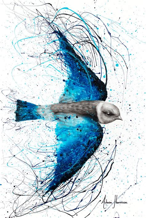 Blue Bird Flying Drawing at PaintingValley.com | Explore collection of ...