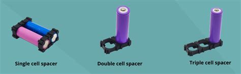 Electronic Spices 50pcs 18650 Batteries Spacer Radiating Shell Plastic ...