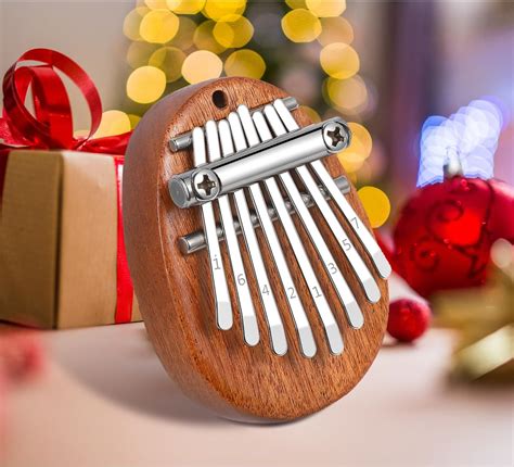 Elejolie Mini Kalimba 8 Key Thumb Piano Exquisite Finger Piano Portable ...