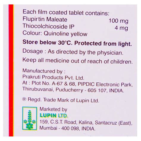 Ketoflam-T 4 Tablet 10's Price, Uses, Side Effects, Composition ...
