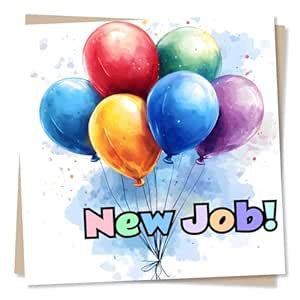 Congratulations on a New Job Card - Celebrations - Balloons Design ...