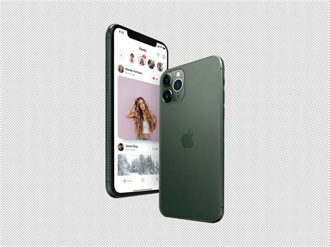 Free Floating iPhone 11 Pro Mockup (PSD)
