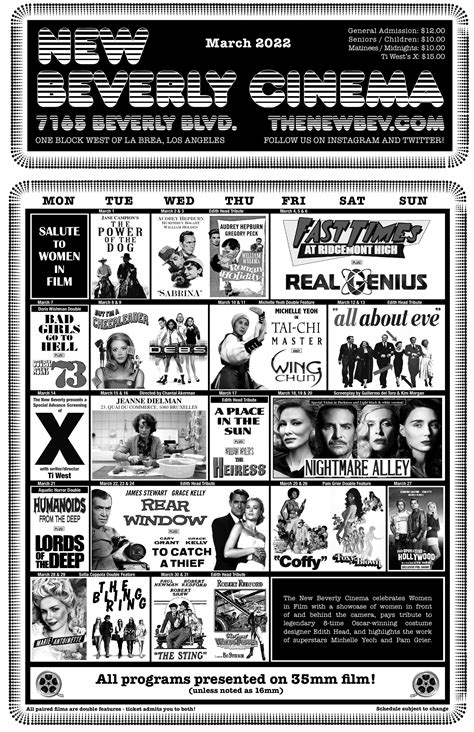 March 2022 at the New Beverly