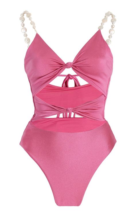 Pink Swimsuit, One Piece Swimsuit, Handmade Swimwear, Boutique Bikini ...