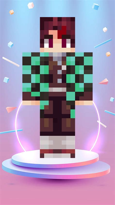 Image result for Demon Slayer Minecraft Skin Java