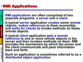 Image result for Distributed Object Applications RMI