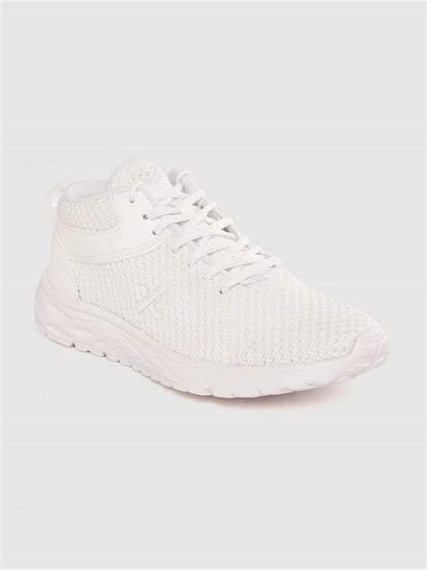 HRX by Hrithik Roshan Men White Woven Design Runner Shoes Running Shoes ...