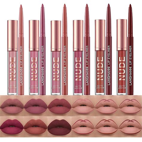 BestLand 12Pcs Matte Liquid Lipstick Lip Liner Pens India | Ubuy