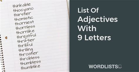 100 Most Common 9-Letter Words
