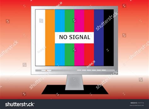 No Signal On Tv Screen Stock Vector (Royalty Free) 4141714 | Shutterstock