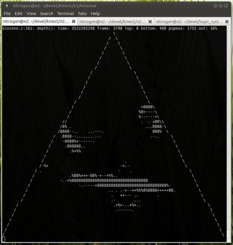 Image result for Kinect Depth ASCII Display