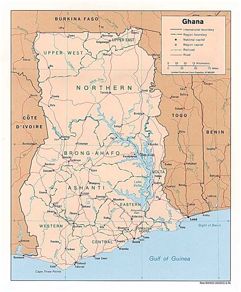 Map Of Africa Ghana Political Map Of Ghana Map Of Political Ghana - map of africa ghana