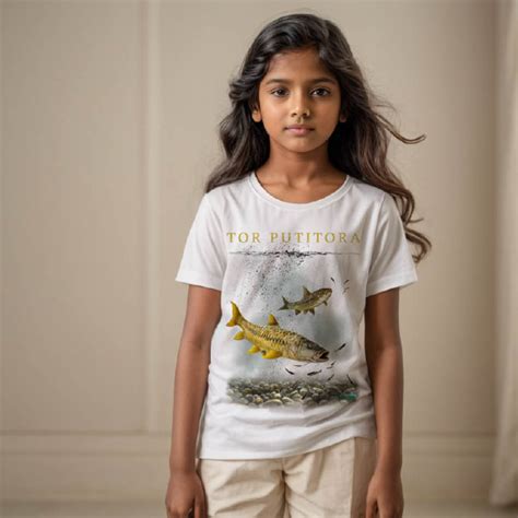 Golden Mahseer Hunting - Kids - Round Neck T-Shirts