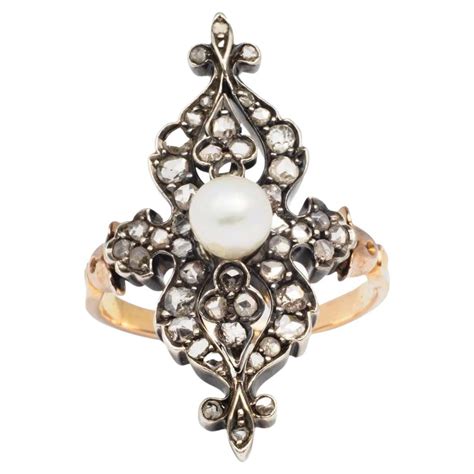 Antique 1800s Men's Diamond Cluster Gold Ring at 1stDibs | antique ...