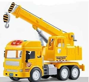 TRISHA MART Pull Back Crane Toys for Kids Vehicle Truck, Friction Crane ...
