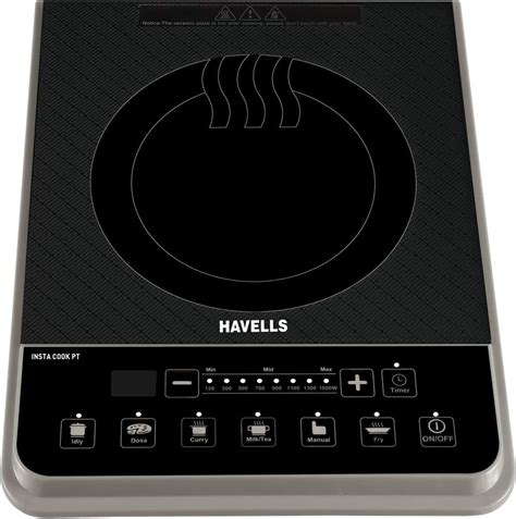 Buy Havells Alloy Stainless Steel Insta Cook PT 1600-Watt Induction ...