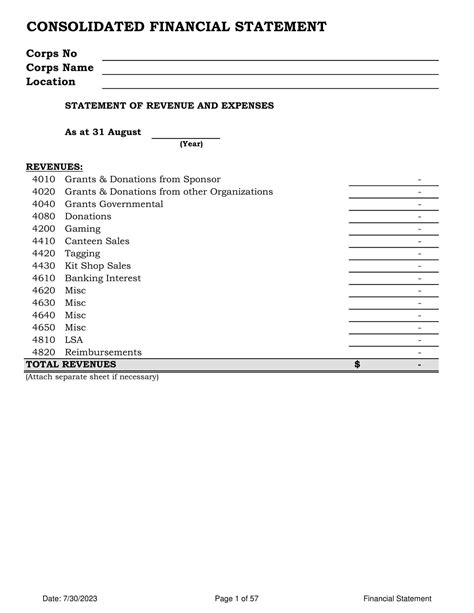 Image result for Blank Financial Statement Excel