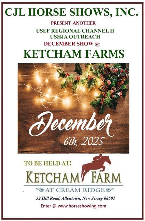 Cjl Christmas @ Ketcham Farms USEF Ch.II USHJA Outreach Show , Ketcham ...