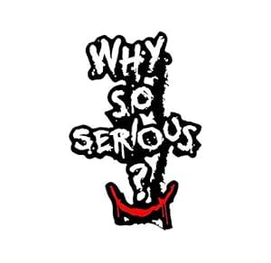 ISEE 360® Why So Serious face Vinyl Decals Car Sticker Car-styling ...