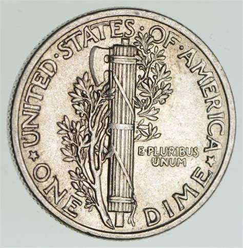 Ch AU/Unc 1942 Mercury Liberty Dime - 90% Silver - High Grade ...