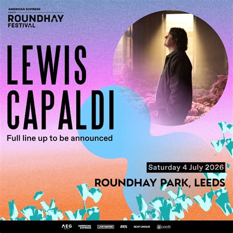 Lewis Capaldi - Roundhay Festival Leeds Tickets, Roundhay Park, Leeds ...