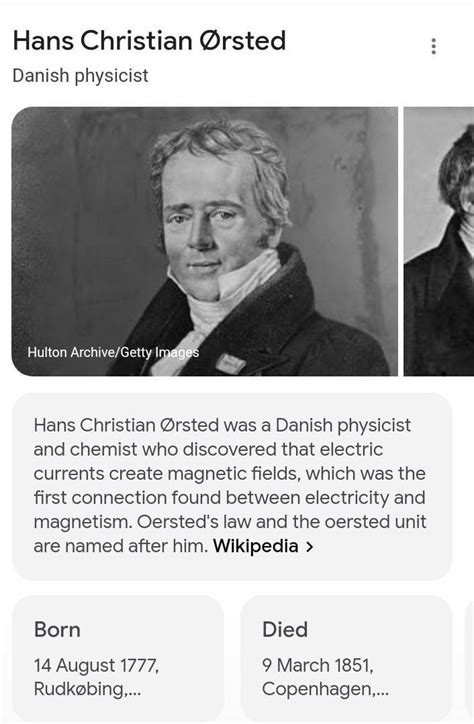 Who was Hans Christian Oersterd?What is Oersterd Law? - Brainly.in