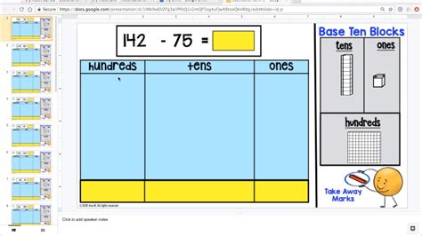 Image result for Subtraction Using 10 Base Blocks Website