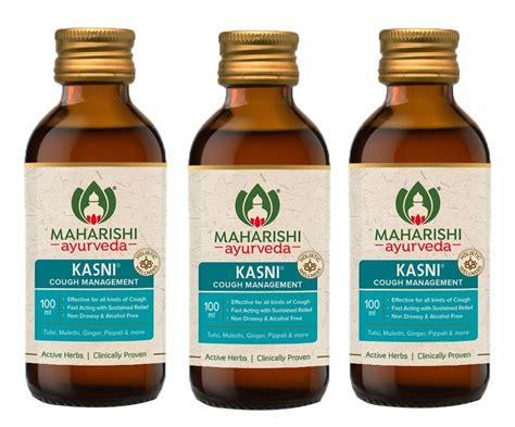 Buy Maharishi Ayurveda Kasni Cough Syrup with Kanth Sudha | Ayurvedic ...