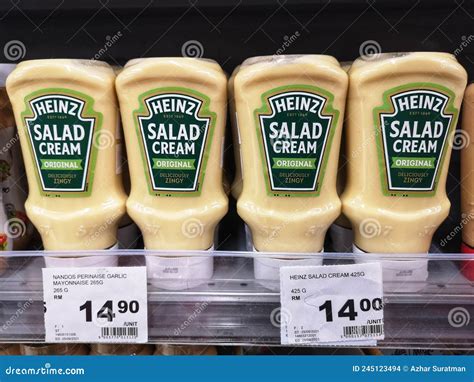 Subang Jaya,Malaysia - 17 May 2022 : HEINZ Salad Cream Original Display ...
